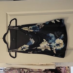 WHBM velvet floral tank top cami, lined